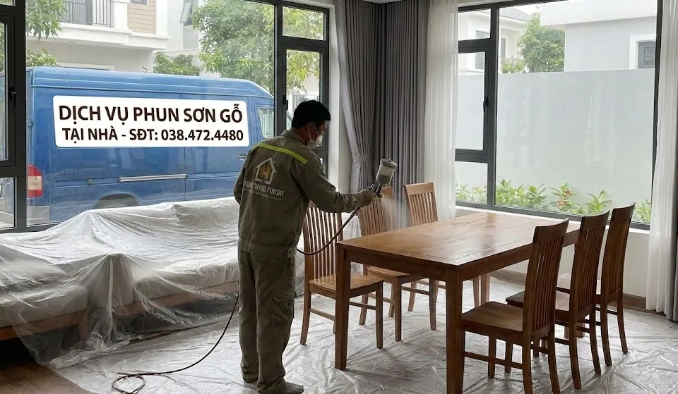 Quy trình phun sơn chuyên nghiệp 5 bước