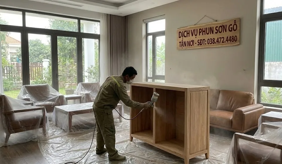 Bảng giá phun sơn chi tiết theo loại sơn