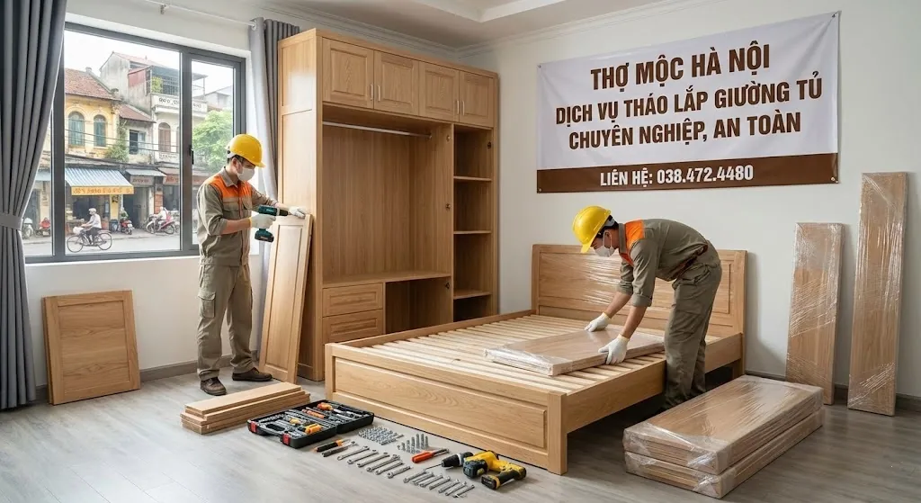 Quy trình tháo lắp đồ gỗ chuyên nghiệp - Thợ lành nghề